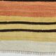 Tapis Kilim Vintage Rayé, Long Format aux Tons Chauds Boho, 65x366