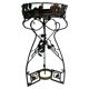 Art Nouveau wrought iron flower support