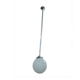 Suspension vintage avec une boule en opaline blanche