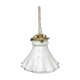 Vintage hand lamp in white opaline