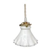 Lampe baladeuse vintage en opaline blanche