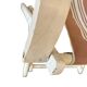Chaise de plage/camping pliante vintage en bois