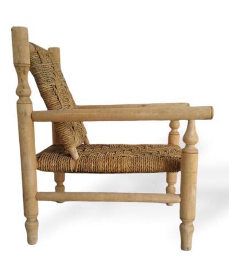 Fauteuil en corde d’Abaca- Audoux et Minet ?