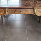 Louis XV style desk table in marquetry, Napoleon 1st period