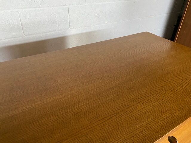 Scandinavian office secretary in vintage teak 50s