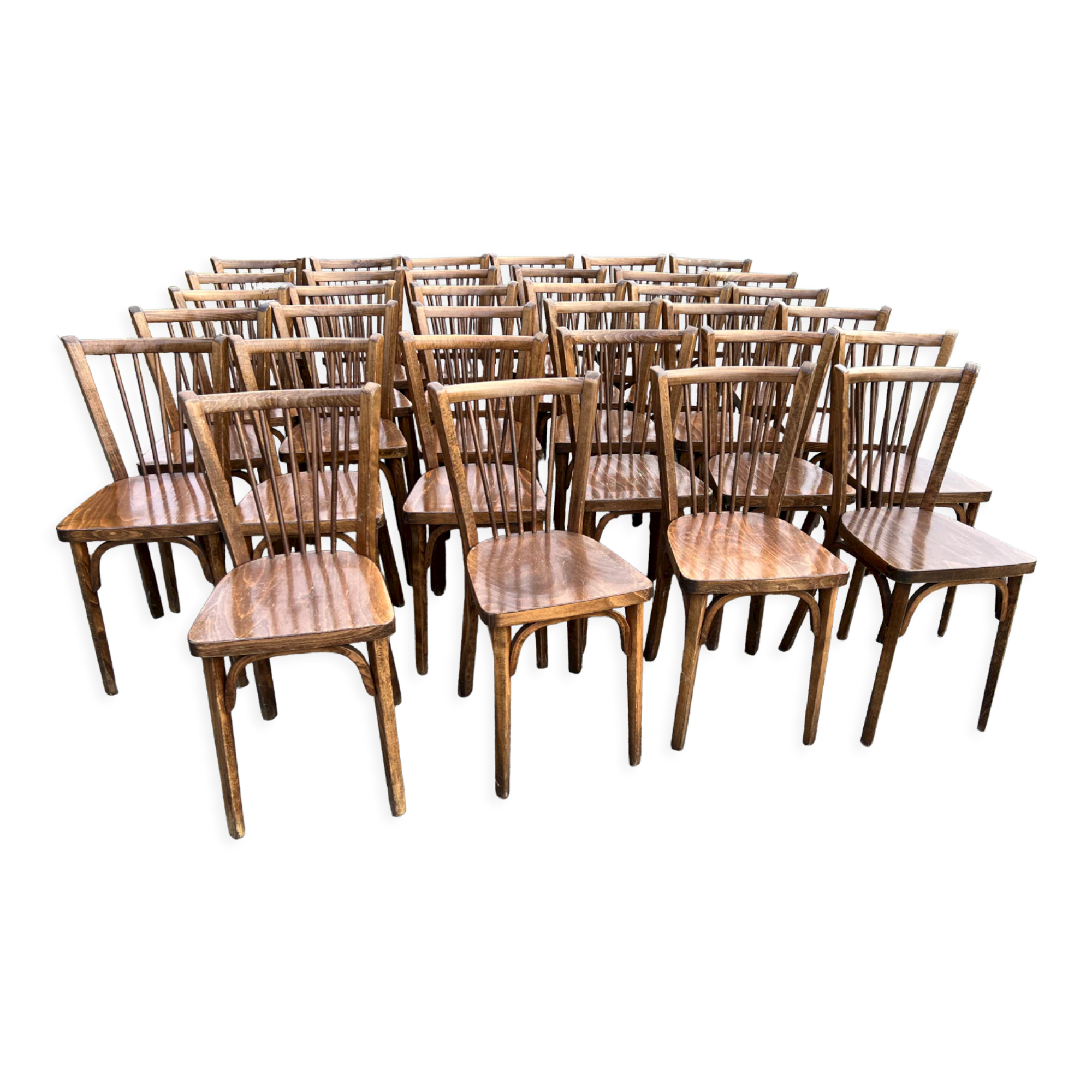 Set of 34 Baumann chairs