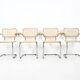Ensemble de 4 Chaises Style B32 par Marcel Breuer