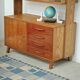 High sideboard, wooden display cabinet by Frantisek Jirak – 1960