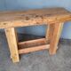 Console brutaliste 120 cm bois massif