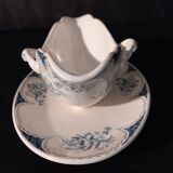Sauciere XlXth in earthenware, stamped lille keller & guerin- luneville