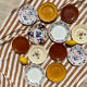 Set of 12 mismatched antique plates