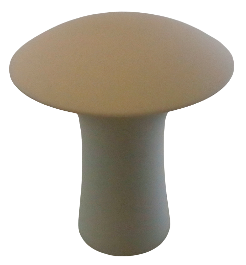 Milk glass mushroom lamp
