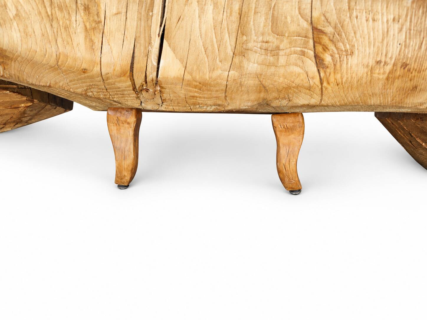 Carved velvet sofa