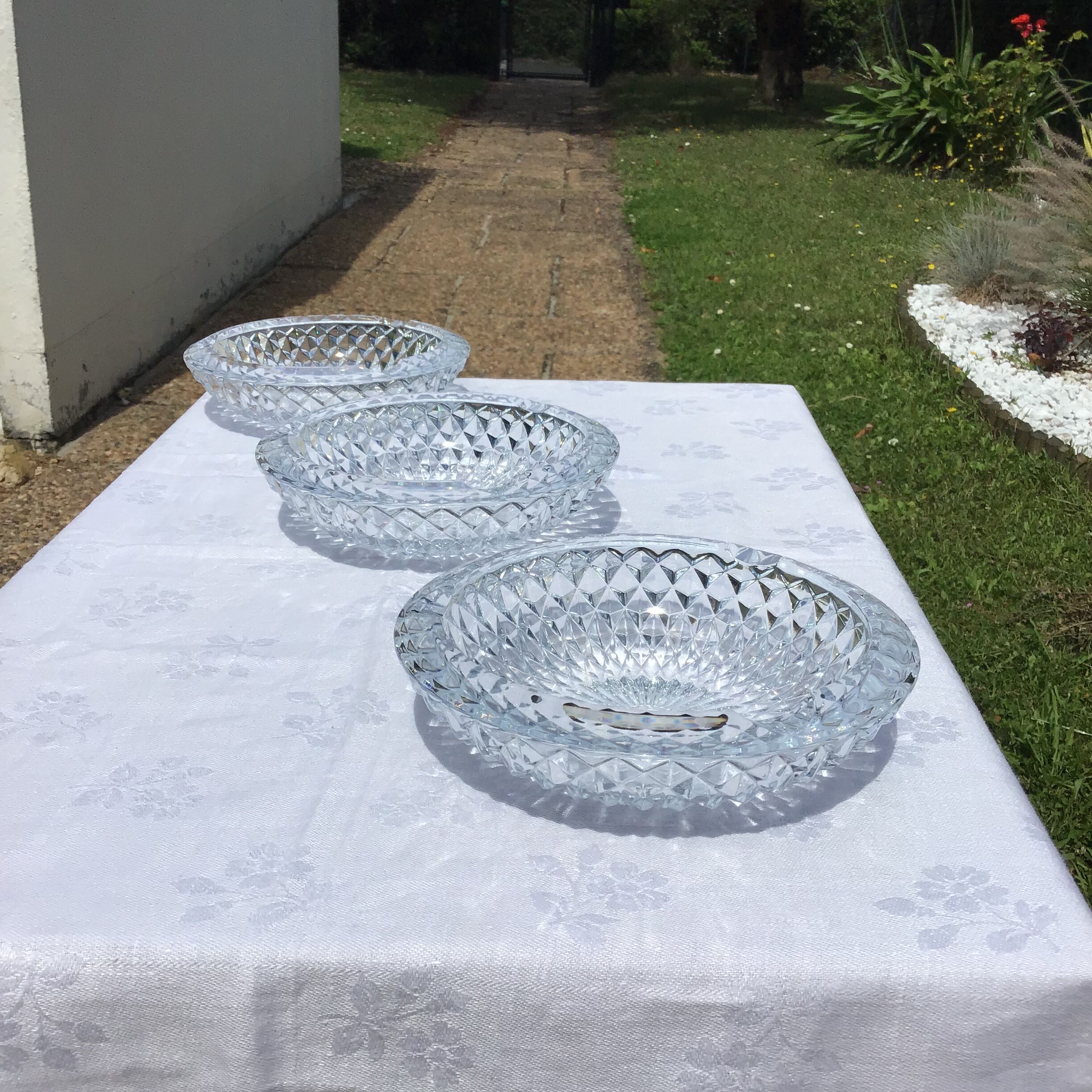 Cendriers en cristal