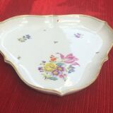 Triangular German porcelain platter