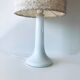 Lampe vintage blanche opaline