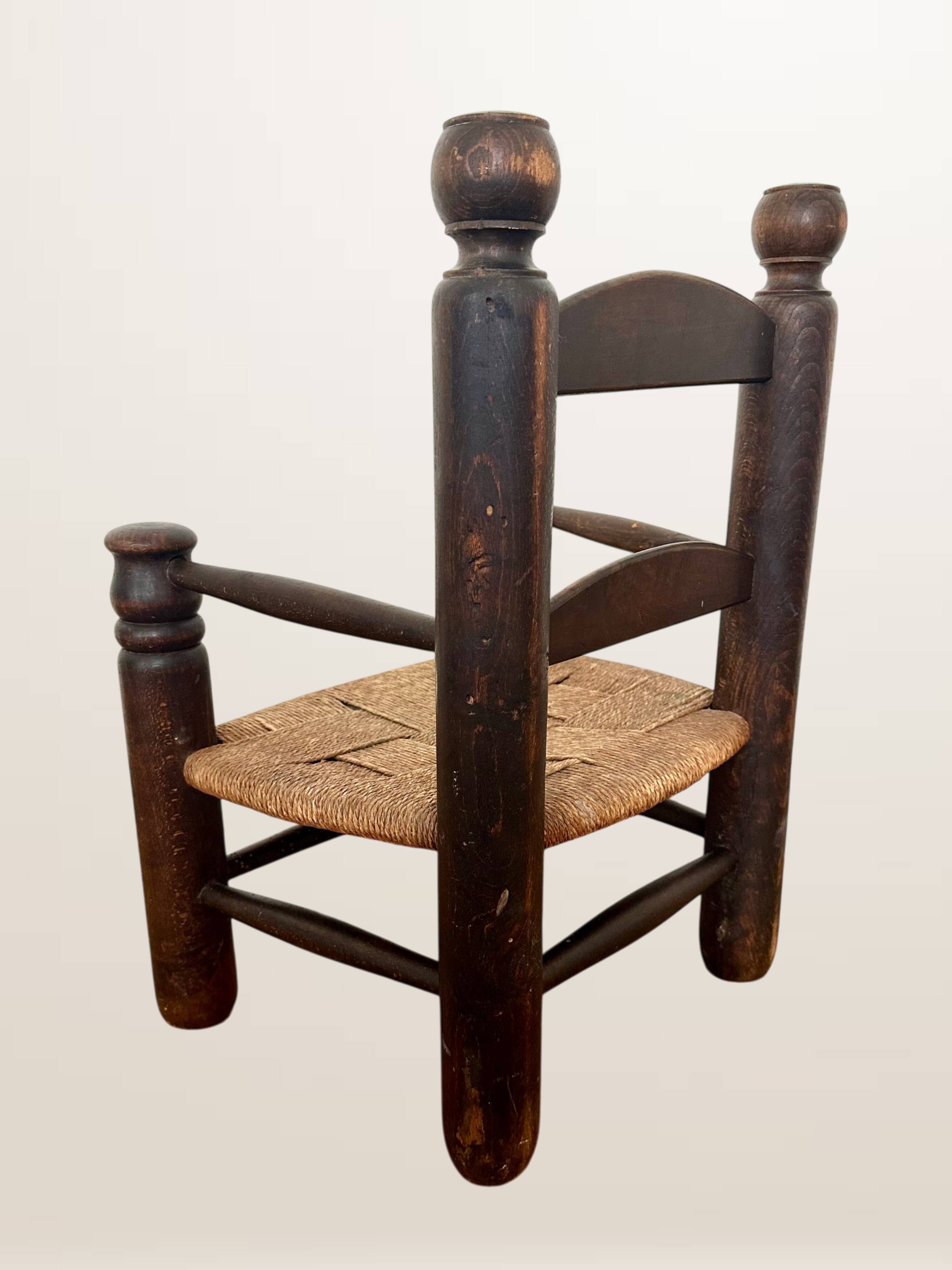 Child's armchair in the style of Charles Dudouyt.