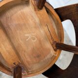 6 chocolate brown Baumann Mondor chairs