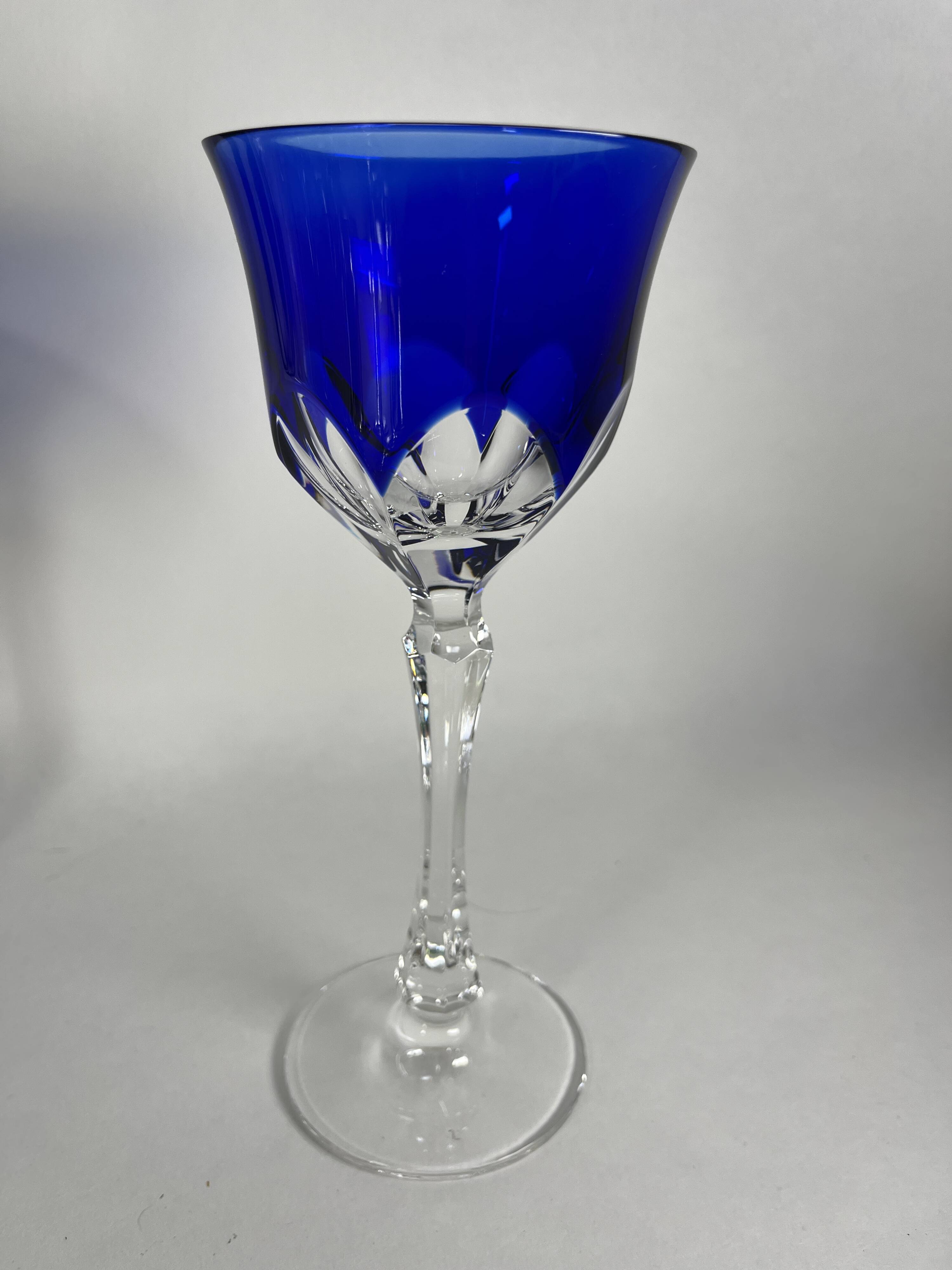 Roemer Crystal stemmed glasses, France color, XL