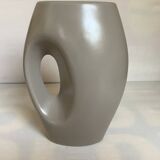 Grey ceramic vase design