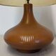 XL glazed ceramic living room lamp, France circa 1970