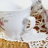 Set of 6 porcelain coffee cups