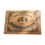 Jeu de construction architecture en bois 1930-1940