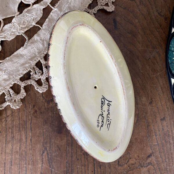 Saucière zoomorphe poisson Henriot Quimper Bretagne