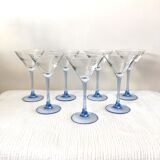 Set of 7 martini glasses