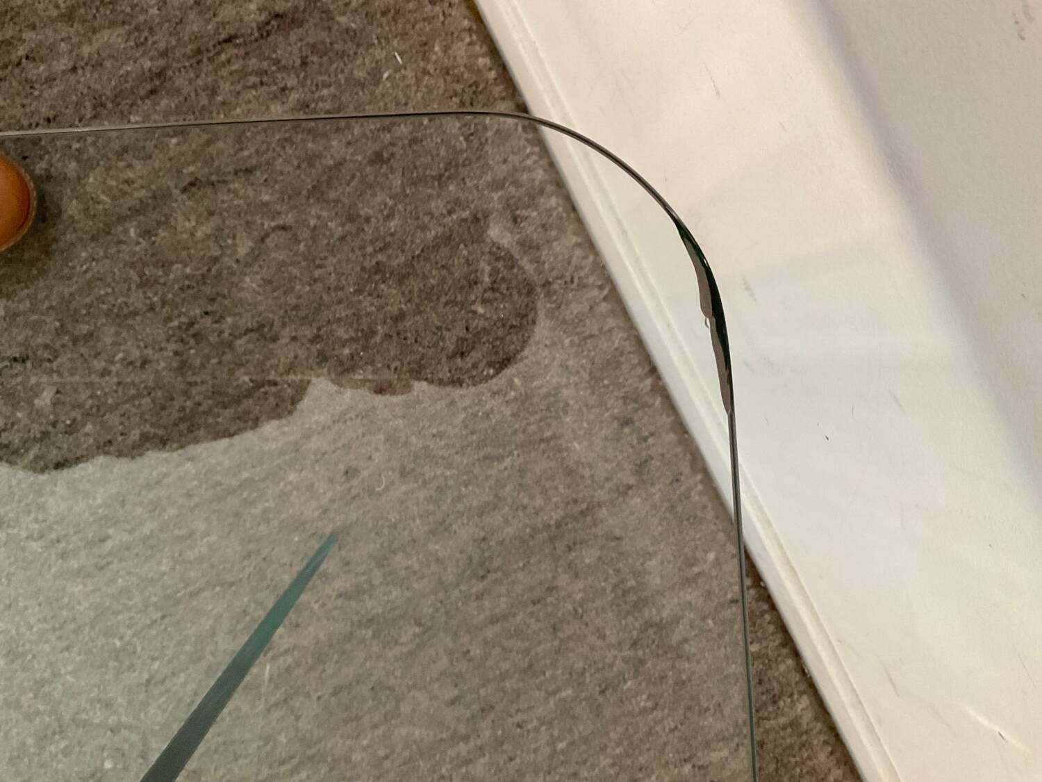 Vintage Ikea glass coffee table