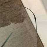 Vintage Ikea glass coffee table