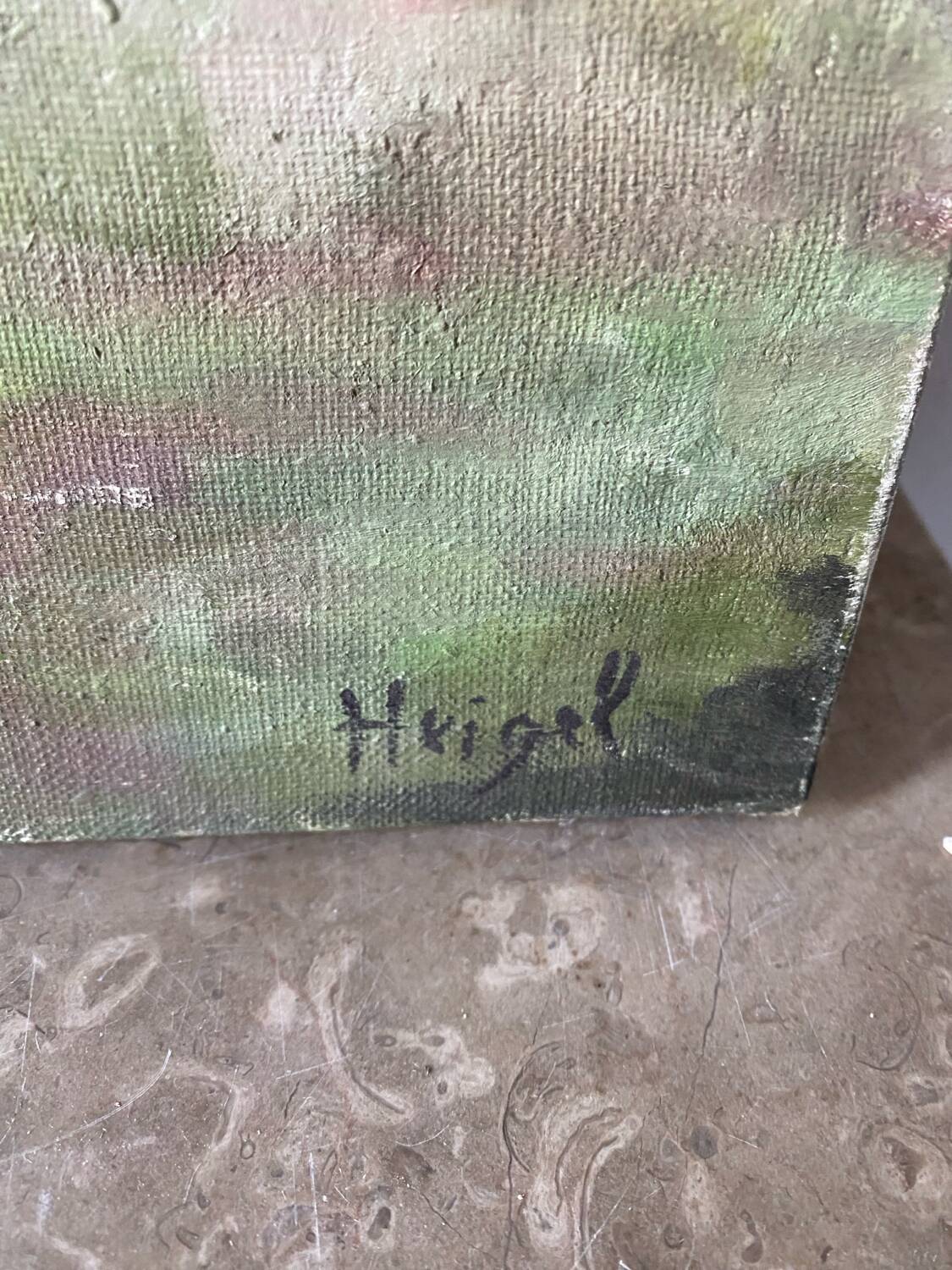 Dog painting by Heigel