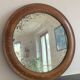 Miroir rond vintage glace piquée 29 X 29cm