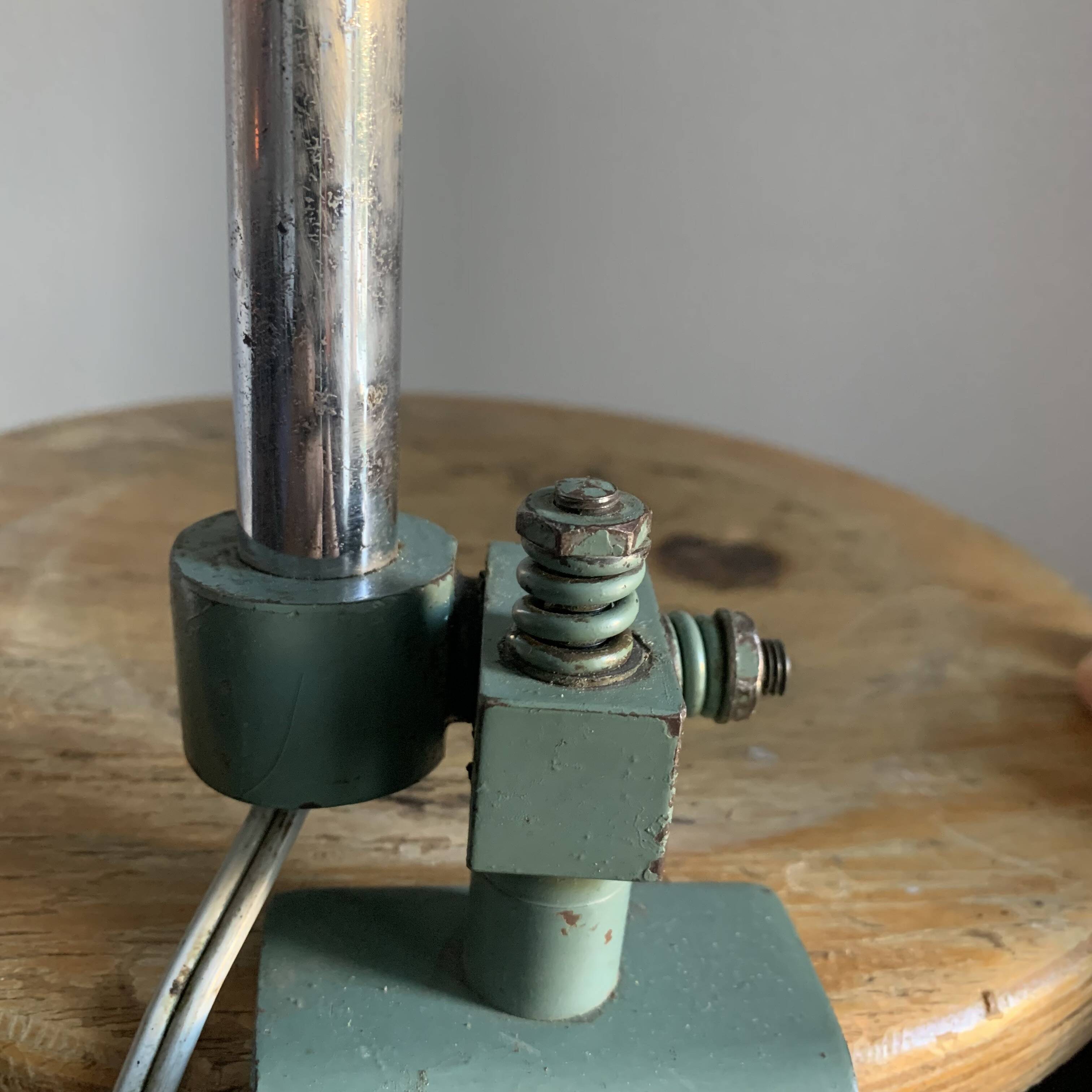 Vintage 1950 industrial workshop factory lamp KI-E-KLAIR design - 80 cm