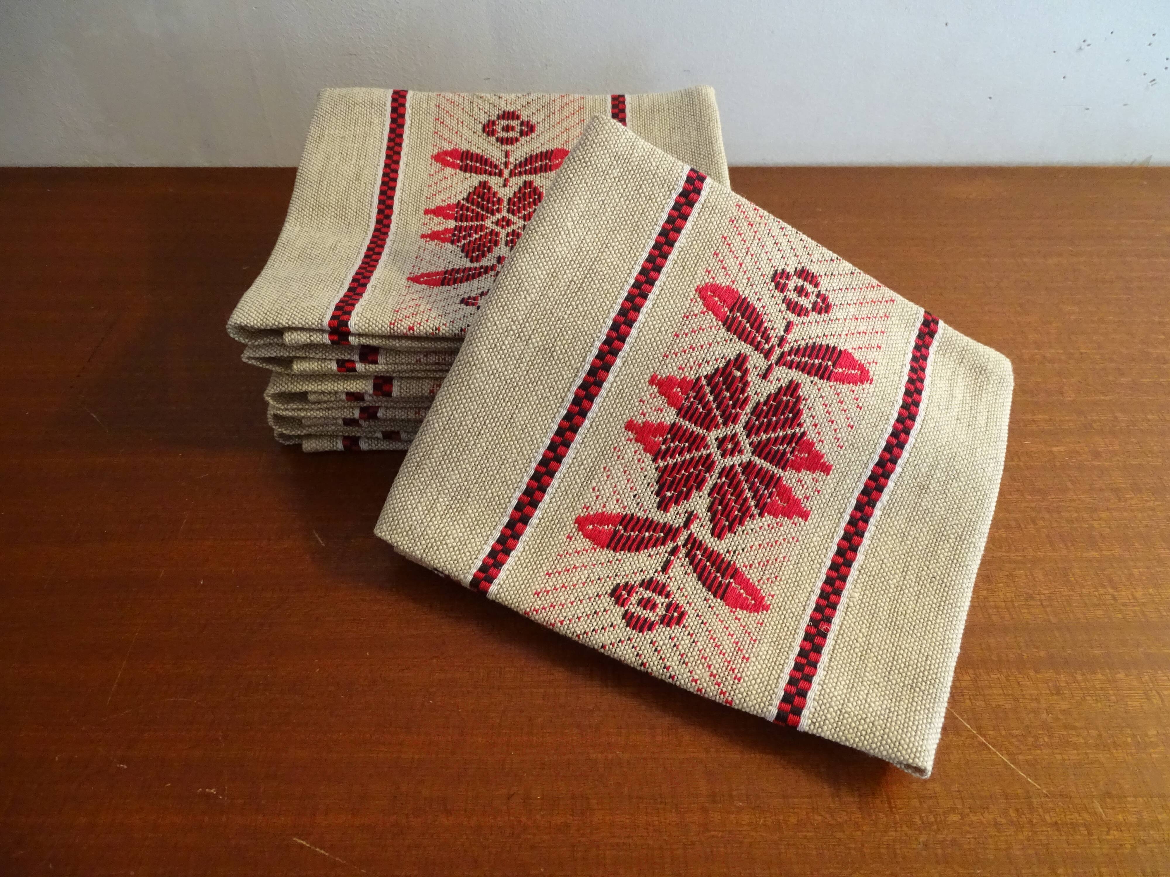 6 linen napkins 52 x 47