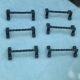 6 knife holders in vintage black wrought iron