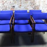 Set of #6 rudolf glatzel diningchairs (armrest). model emt0030