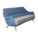 Sofa Sofa Arc curved EGG Scandinavian years 50-60