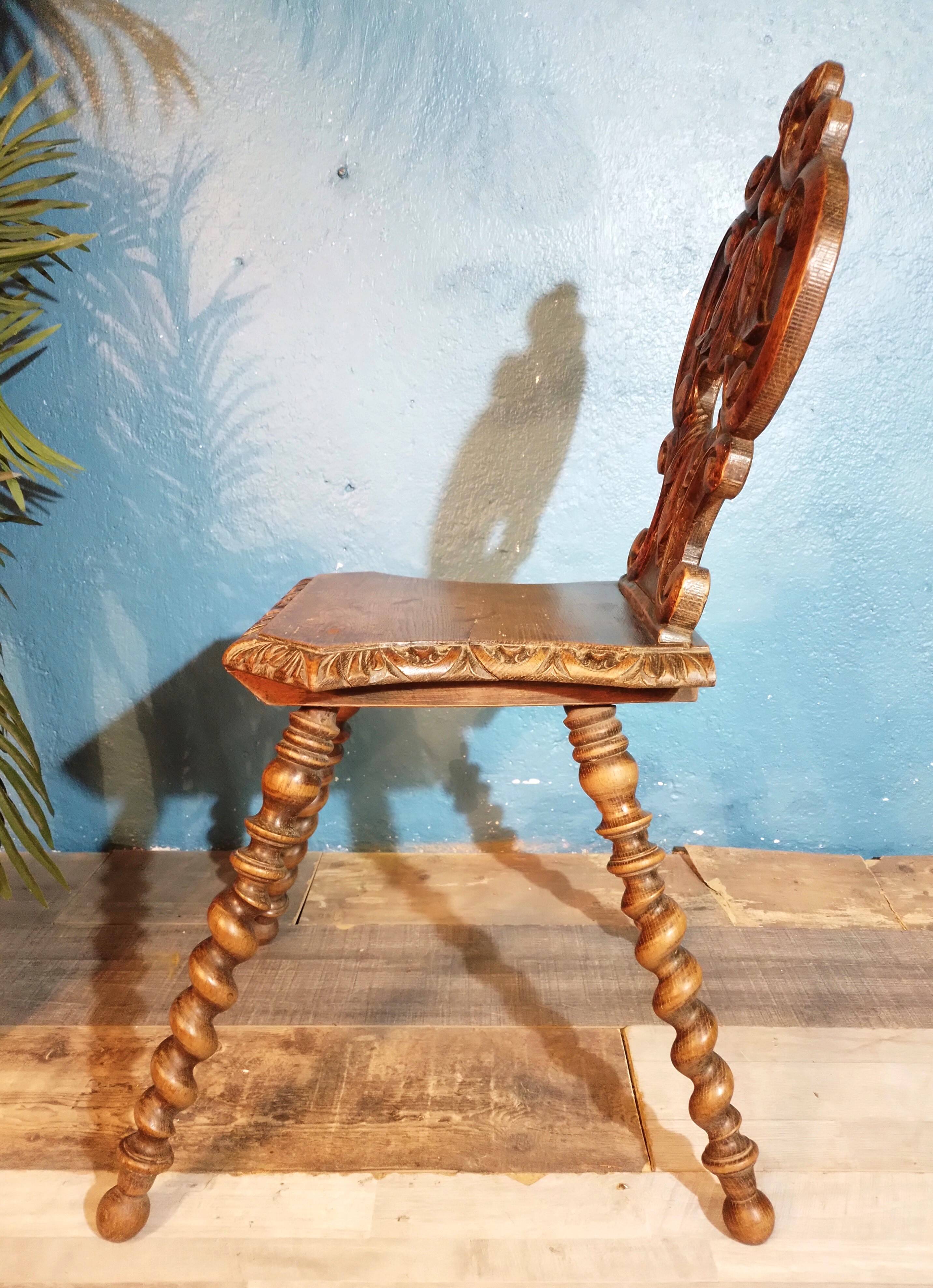 Late 19th century stepladder chair