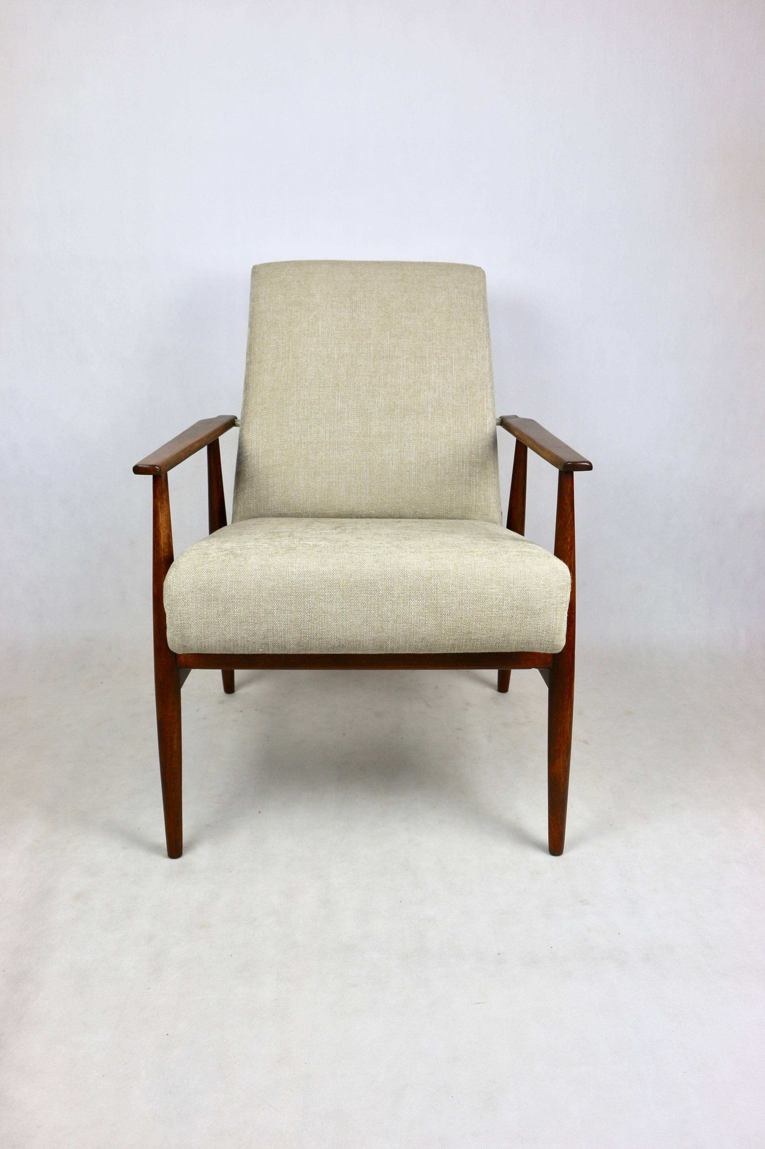 Armchair 'Lis', 1970s beige design by Henryk Lis