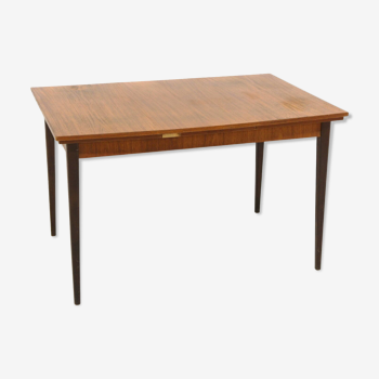 Table de salle à manger "portefeuille" en teck, Suède, 1950