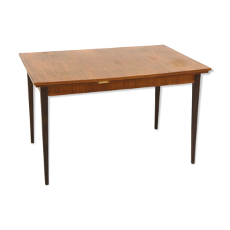 Table de salle à manger "portefeuille" en teck, Suède, 1950