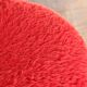 Vintage red furry chair