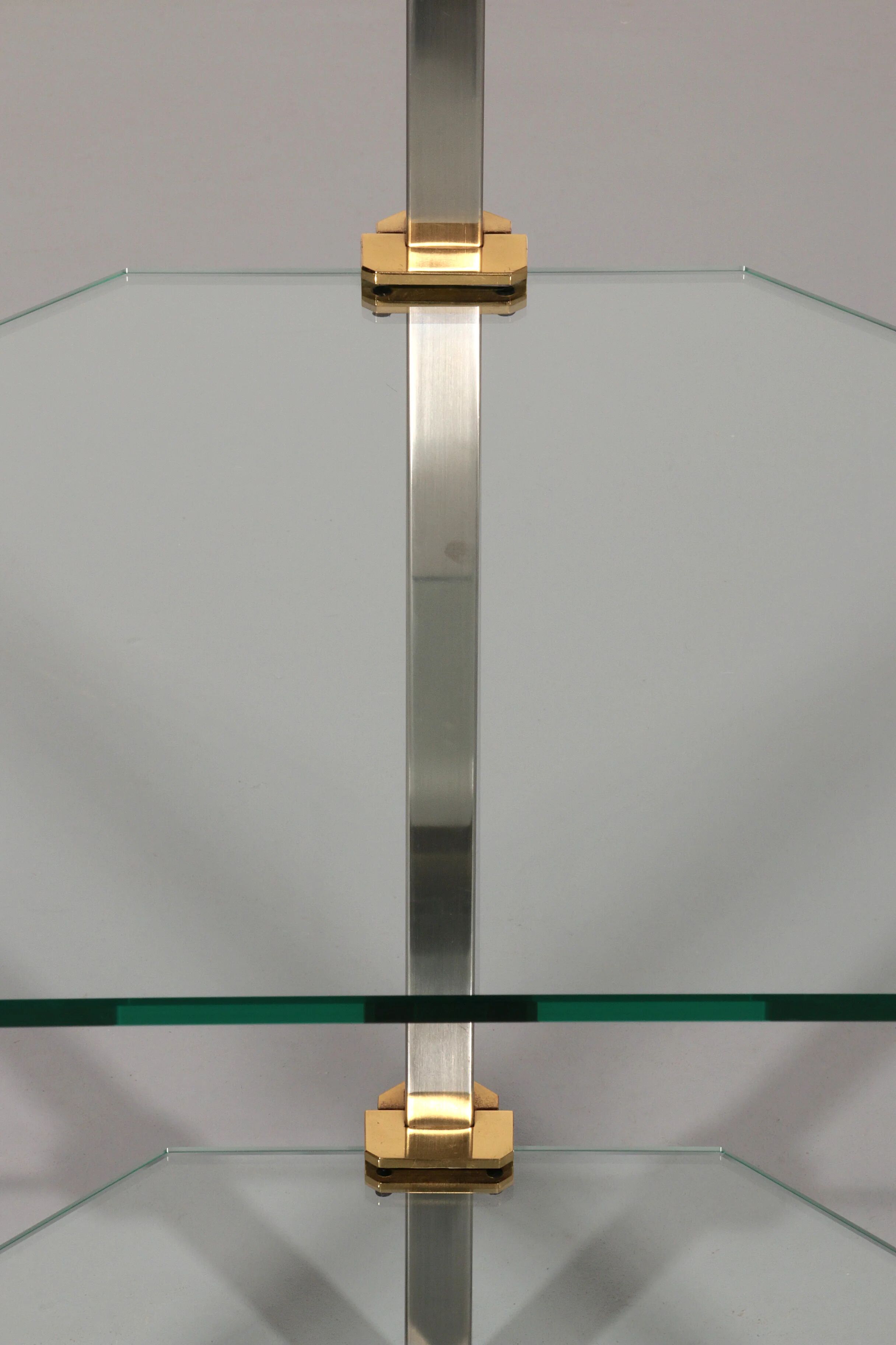 Peter Ghyczy 1970 corner cabinet – iconic stainless steel & aluminum model R16