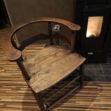 Antique solid wood armchair - Authentic rustic style