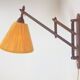 Scandinavian Teak and Hemp Scissors Wall Lamp by Ib Fabiansen for Fog & Mørup, 1950s