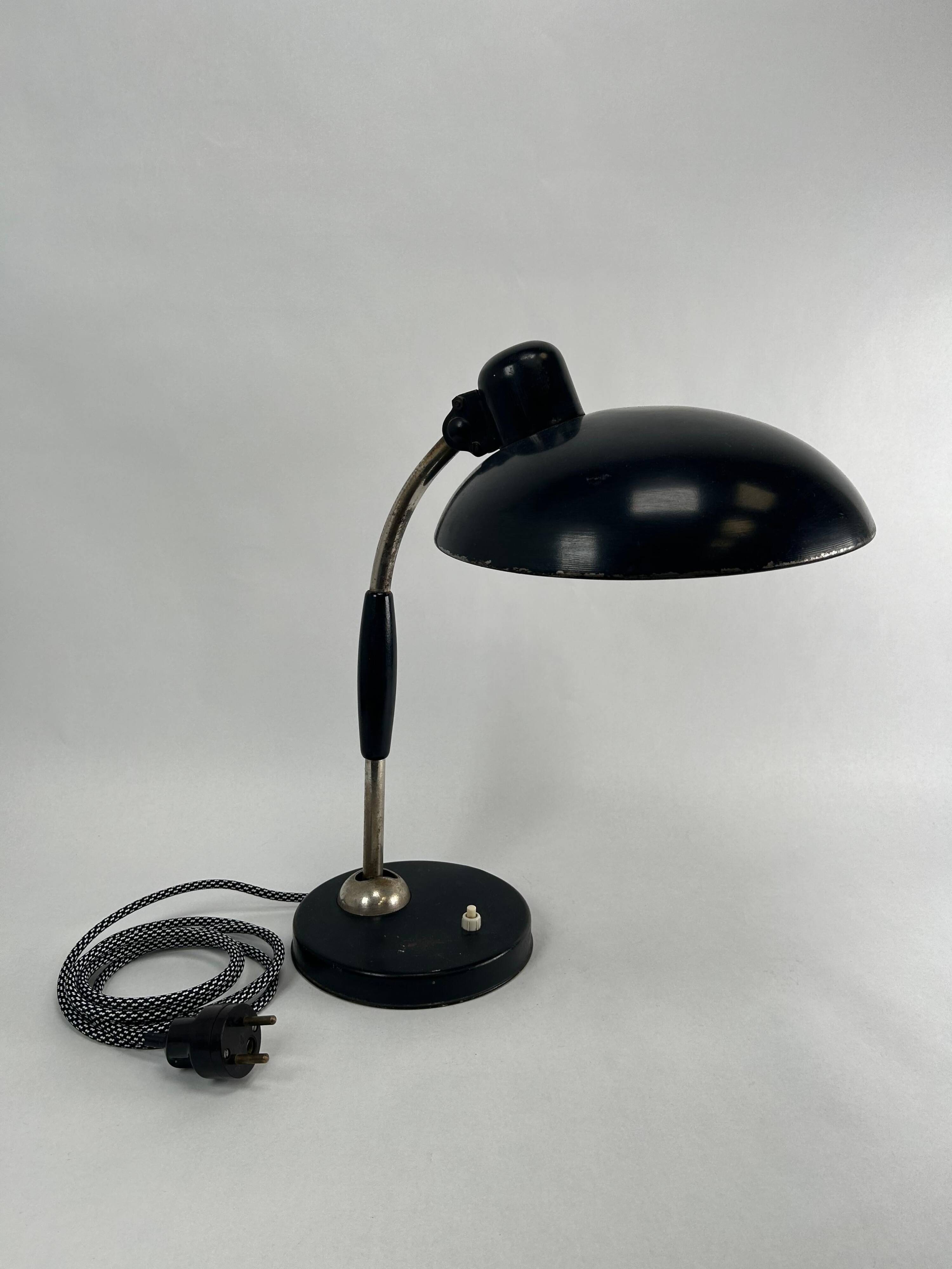 Mid-century design desk lamp by Christian Dell for Escolux Germany.