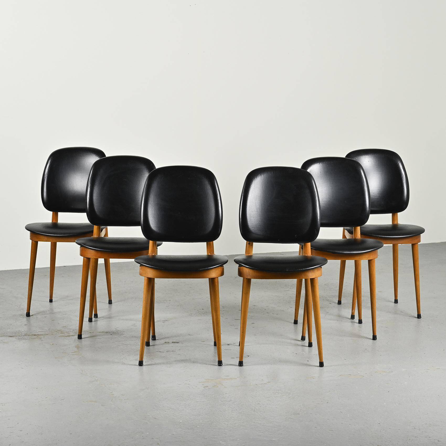 Set of six Pegase Chairs