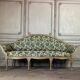 Painted and gilded wooden bench, Venice, 18th century