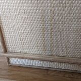 Rattan and wicker chest of drawers